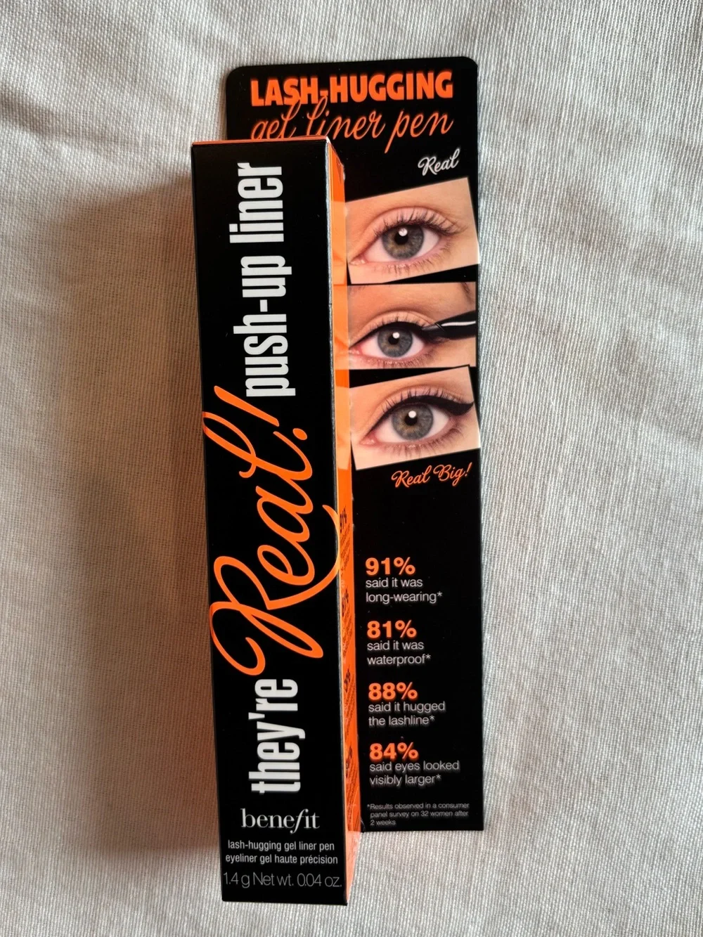NEW Benefit They’re Real! Full Size Black Gel Eyeliner Pen Waterproof